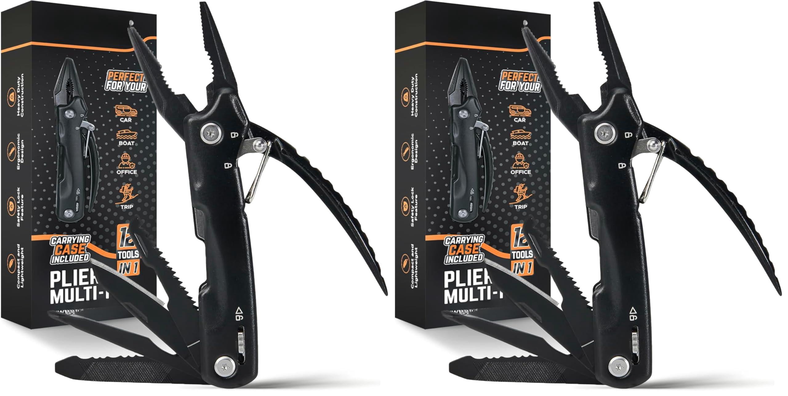 Pro Tools Pliers Multitool - Cool Gifts For Dads Who Have Everything Compact Diy Multi Tool Gift Men  Husband Handyman Backpacking & Camping Accessories (pack Of 2)