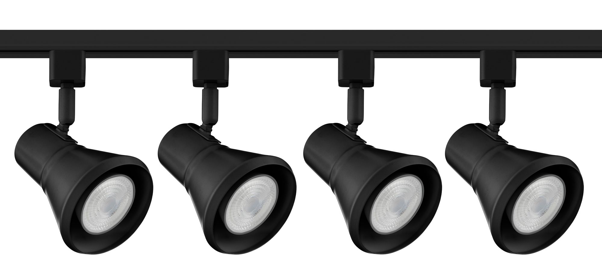 Pro Track Daro 4Head LED Ceiling Track Light Fixture Kit Floating