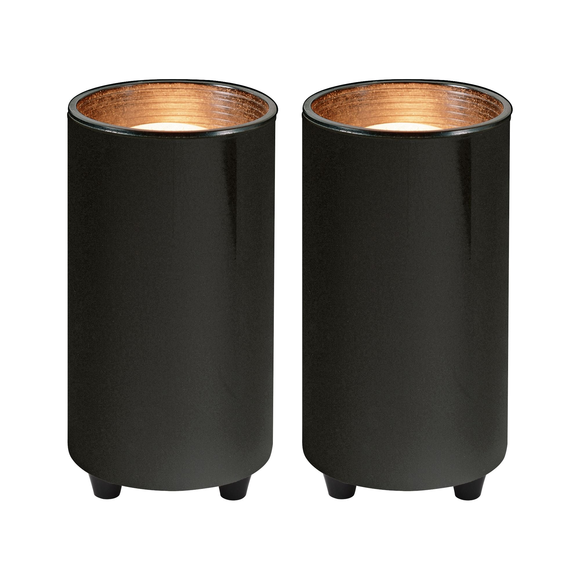 Black Metal Mini Accent Spot Lights Set of 2