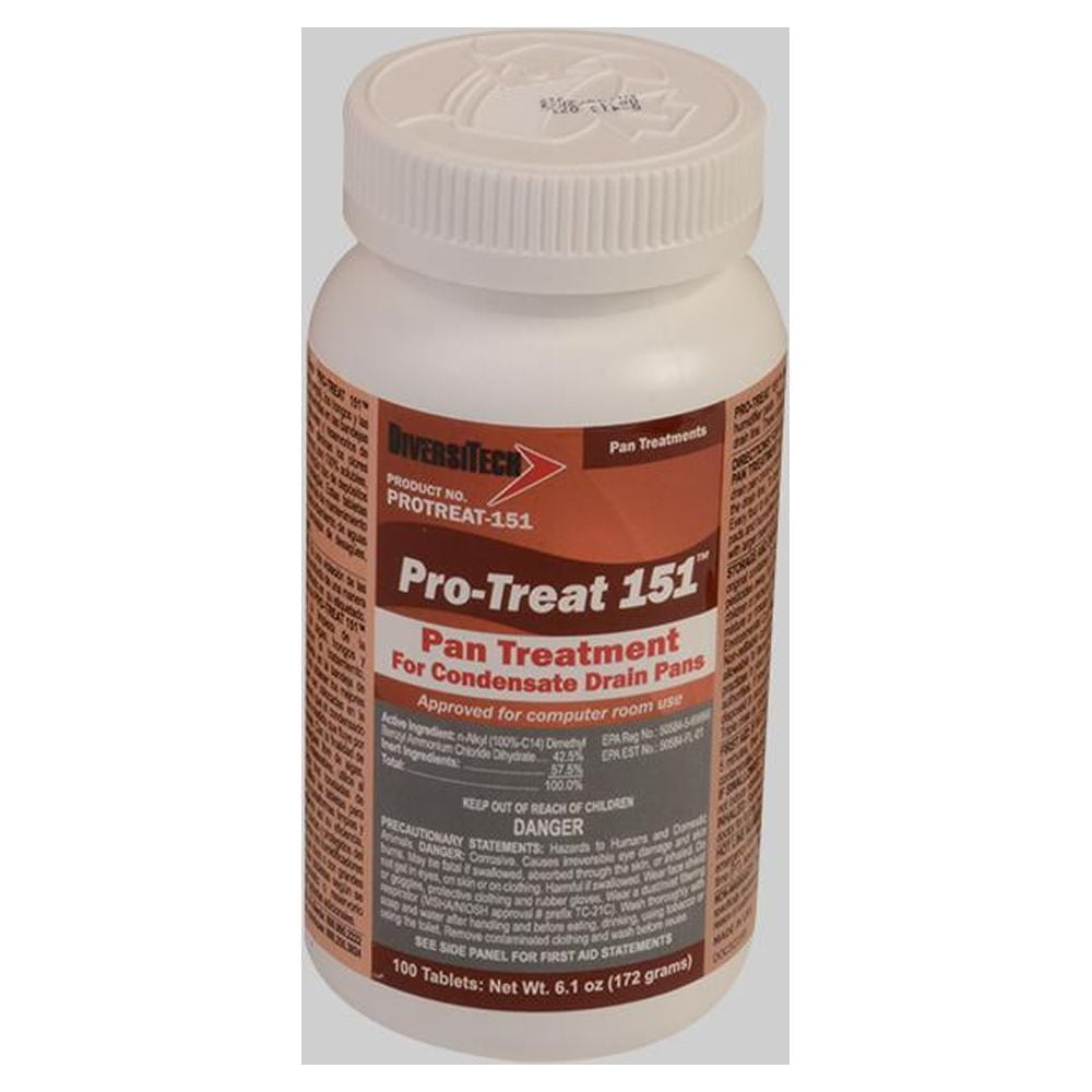ProTreat PT151 Premium Drain Pan Treatment 100 Tablets/Jar Pan