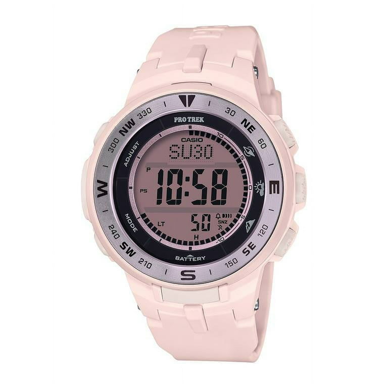 Pro Trek Solar-Powered Mid-Size Triple Sensor, Pink - PRG330-4