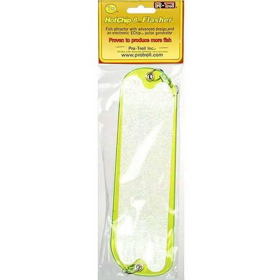 Pro-Troll Hot Chip Flasher 8'' E-Chip Glo Chartreuse