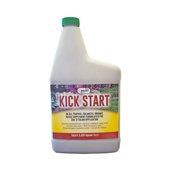 Pro Trust Kick Start Organic Liquid Fertilizer Concentrate Foliar Supplement (Treats up to 5,000 sq ft) 1 fl oz