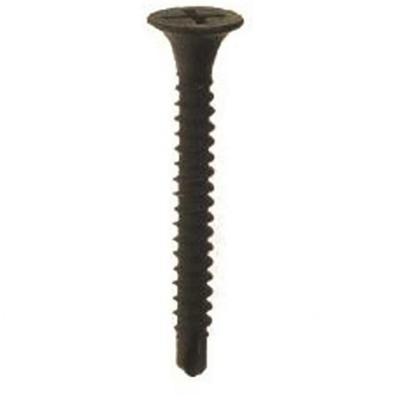 Pro-Twist SD114 1.25 in. 8 m No.6 Bugle-Head Black Phospahte Drywall Screws, Black
