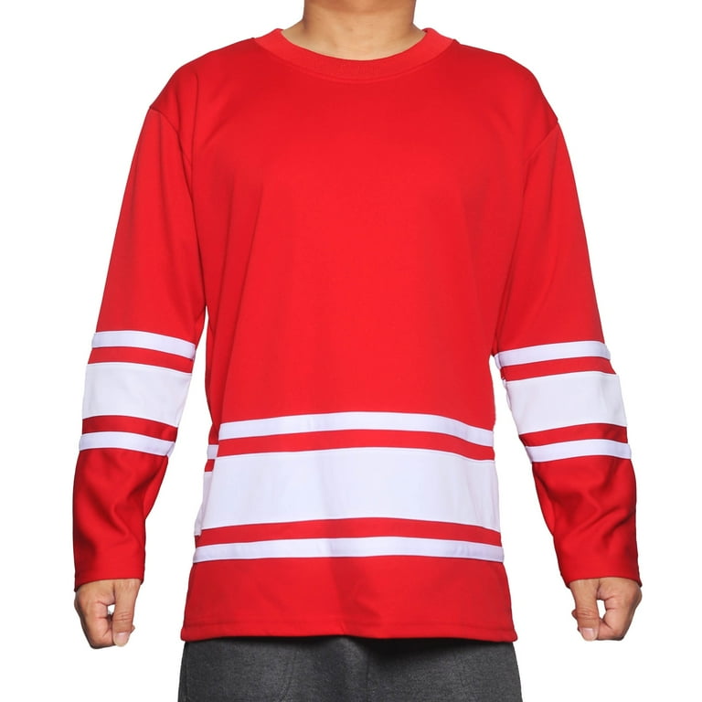 Pro USA Men's Premium Hockey Jersey Small Red_White