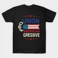 thumbnail image 1 of Pro Union Pro American Progressive Labor Movement Worker's Rights Solidarity Unisex T-Shirt, 1 of 3