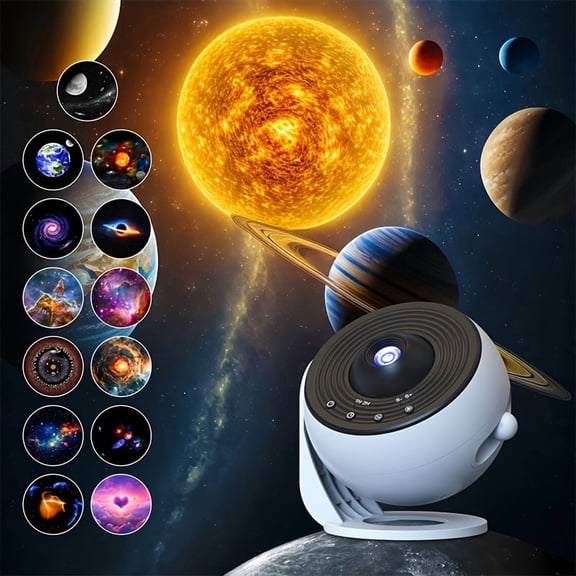 Pro Version Globe for Galaxy Projector Lamp | 13 HD Starry Sky Film Plates | 48% Larger Projection Area, 25% Brighter | Latest Model Decor Light