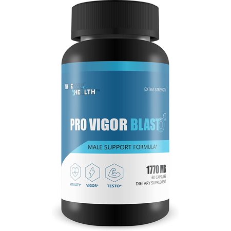 Pro Vigor Blast Pills - Extra Strength Natural Testosterone Booster & Male Support Formula - Vitality - Vigor - Support Improved Natural Testosterone to Aid Muscle Growth, Recovery, Stamina & Mood