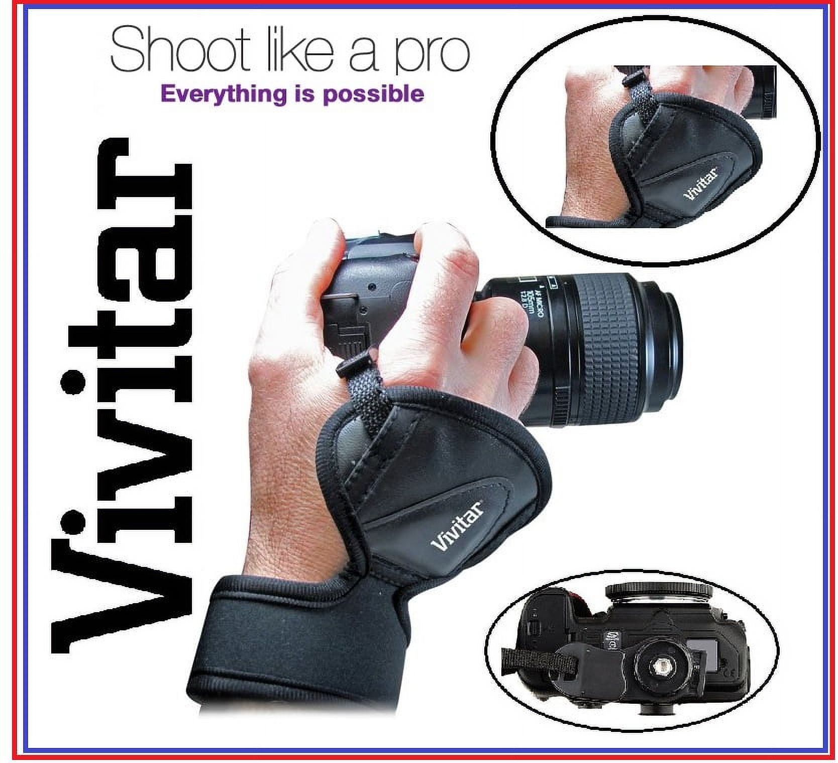 Vello PGS-P Padded Hand-Grip Strap with Arca-Style Quick-Release Plate