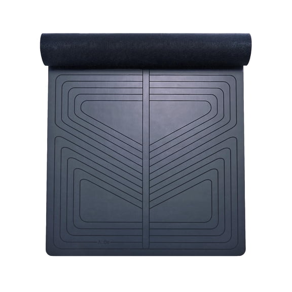 Pro+ Warrior - Non-slip Yoga Mat Eco-conscious Design Pu With Wet/dry Grip+ Focus Alignment Lazer-etched Technology A Portable Standard Size For All Styles Of