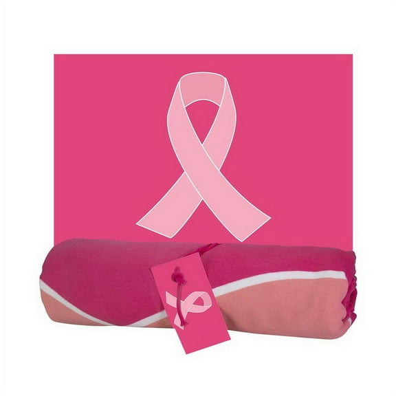 MV Sport 20503 Pro-Weave Flag Sweatshirt Blanket-Pink Ribbon (PKR)