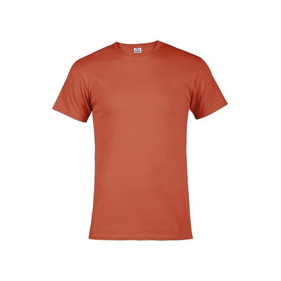 Pro Weight Adult 5.2 oz Short Sleeve T-Shirt, Deep Coral - Medium
