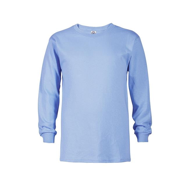 Pro Weight Youth 5.2 oz Regular Fit Long Sleeve T-Shirt, Sky Blue - Small