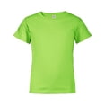 thumbnail image 1 of Pro Weight Youth 5.2 oz Regular Fit T-Shirt, Lime - Extra Small, 1 of 1