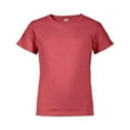thumbnail image 1 of Pro Weight Youth 5.2 oz Retail Fit T-Shirt, Red Heather - Small, 1 of 1