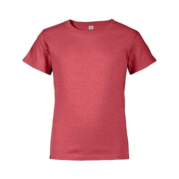 Pro Weight Youth 5.2 oz Retail Fit T-Shirt, Red Heather - Small