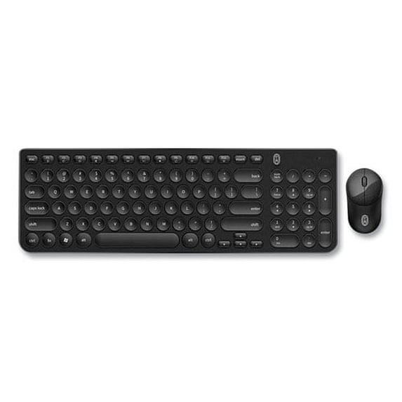 Pro Wireless Keyboard & Optical Mouse Combo, 2.4 GHz Frequency, Black | Bundle of 5 Each
