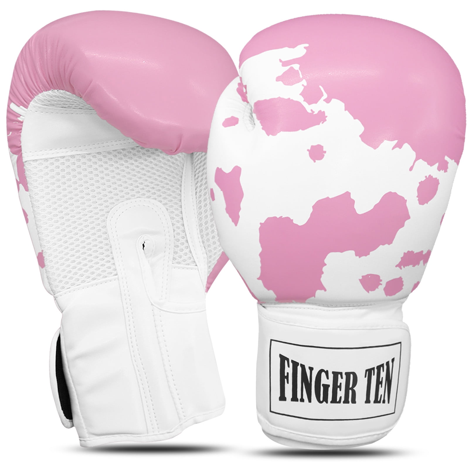 Pro Women's MMA Boxing Gloves 8-14 oz Leather Kick boxing & Heavy Bag Training Gloves for Sparring Punching