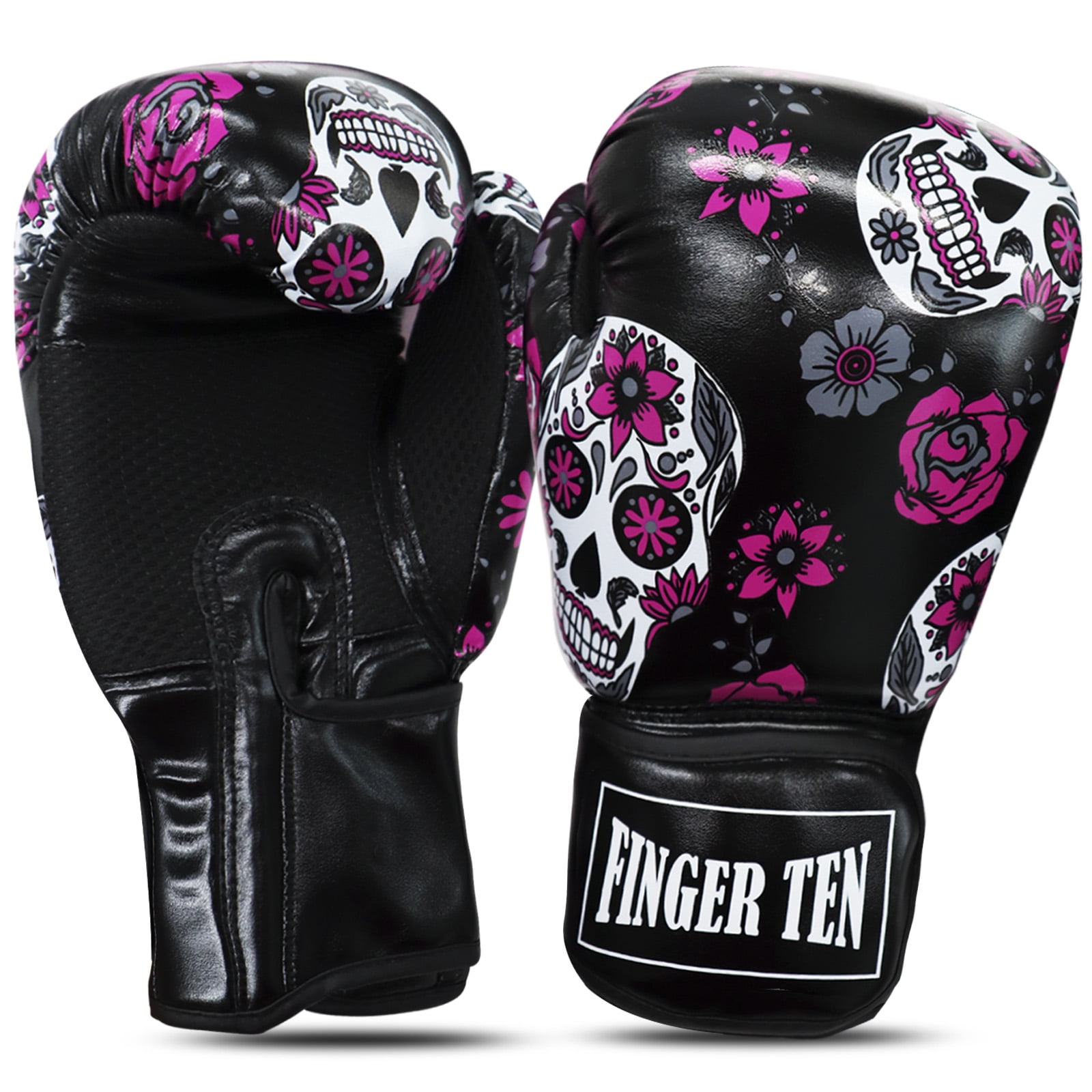 Pro Women's MMA Boxing Gloves 8-14 oz Leather Kick boxing & Heavy Bag Training Gloves for Sparring Punching