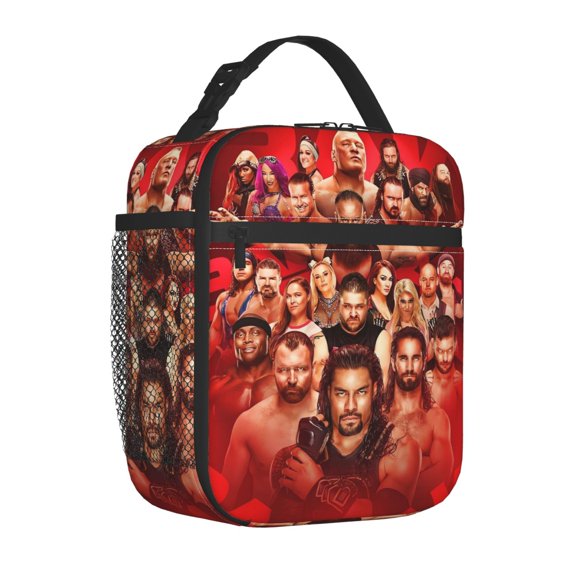 Pro Wrestling Design Portable Lunch Tote, Insulated Cooler Bag for Daily Use and Travel