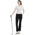 thumbnail image 1 of Pro X Gear Womens Golf Pants with Pockets 4-Way Stretch Lightweight Quick Dry Casual Pants Work Athletic Travel UPF 50+ Black Medium, 1 of 7