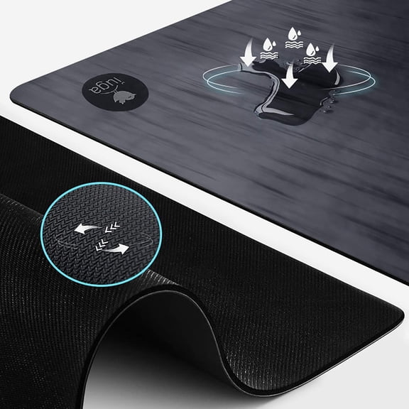 Pro Yoga Mat Non Slip Pilates Mat Anti-tear Friendly Hot Yoga Mat with SGS Certified Material Free Carrying Strap Included