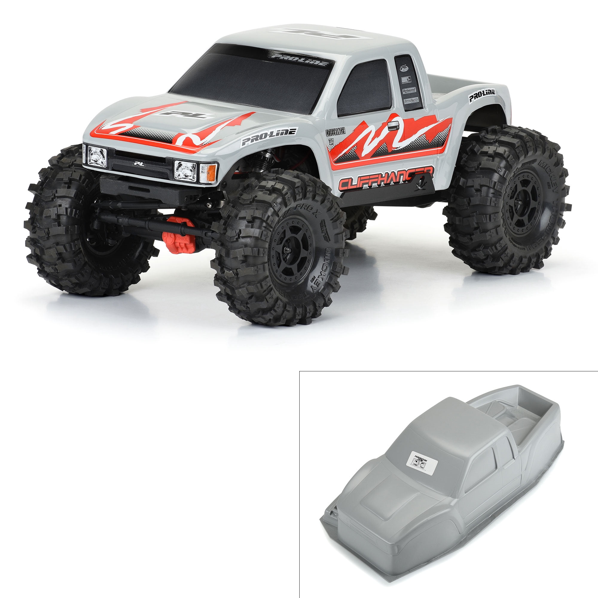 Free Shipping! Pro-Line Racing 1/10 Cliffhanger HP Stone Gray Body 