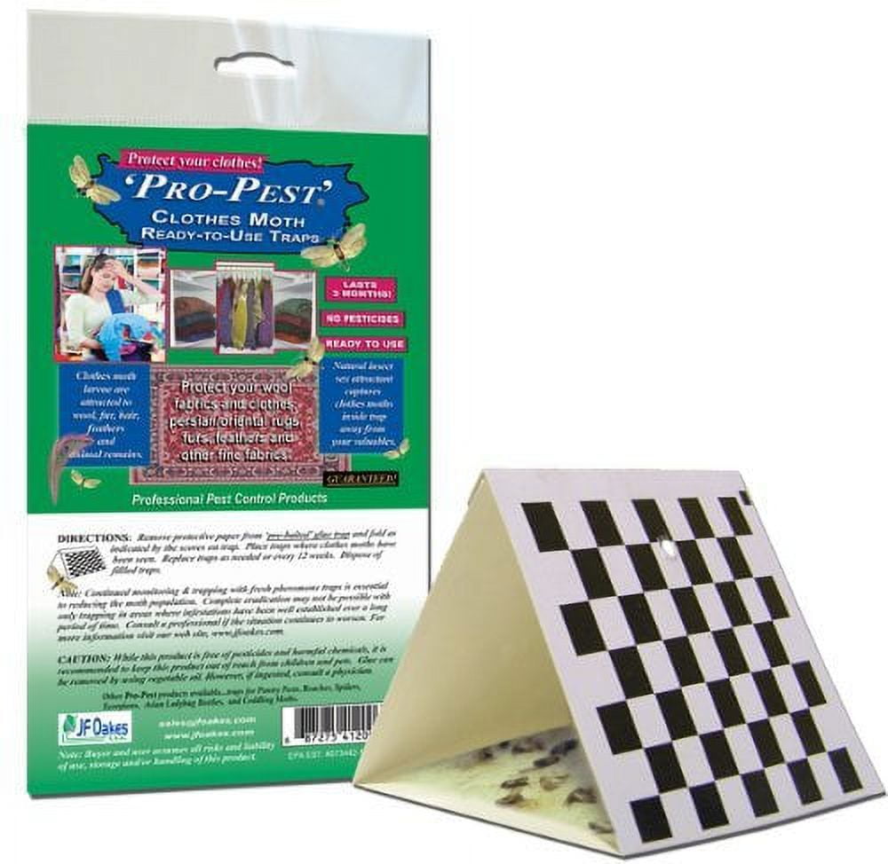 Pro-pest Clothes Moth Trap 3 Packs (6 Traps) Garden, Lawn, Supply, Maintenance