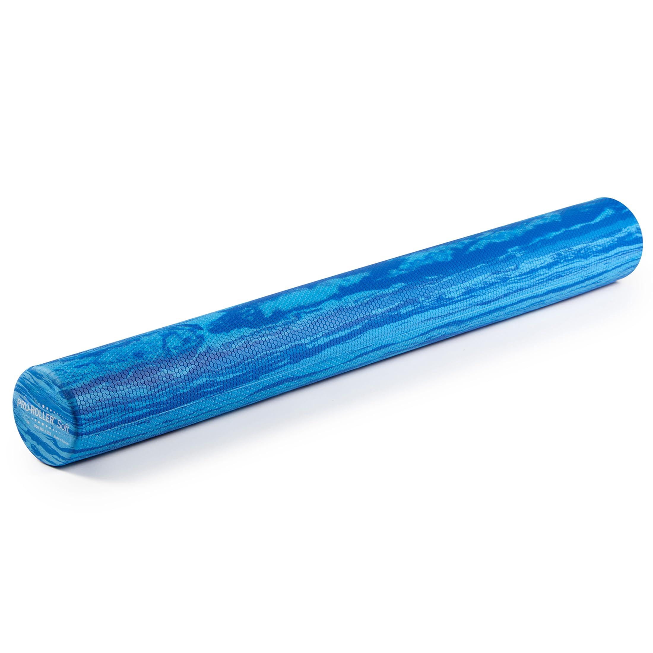 Pro-roller Soft Density Foam Roller - Low For Physical  Pilates Yoga Roll Exercises And Blue 36" X 4"