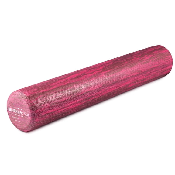 Pro-roller Soft Density Foam Roller - Low For Physical  Pilates Yoga Roll Exercises And Pink 36" X 6"