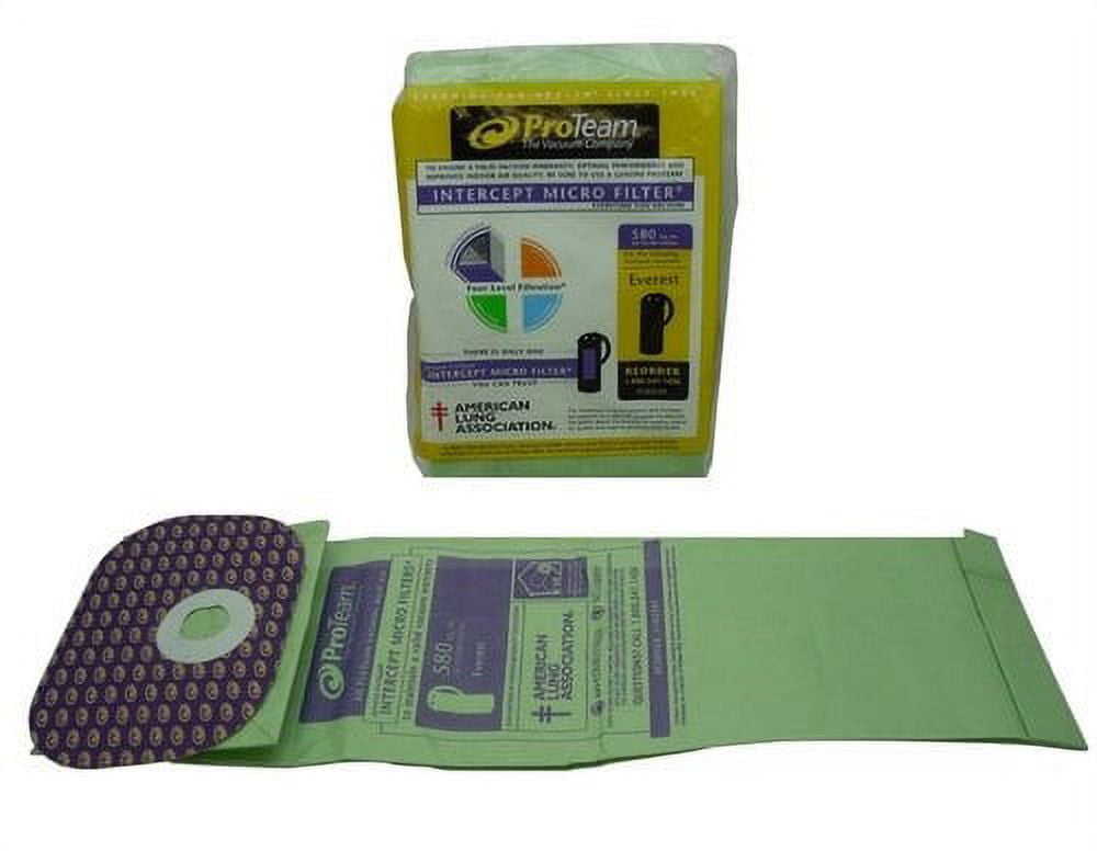 Compatible with ProTeam Everest Micro Filter Paper Bags 10 Pk Part 103191