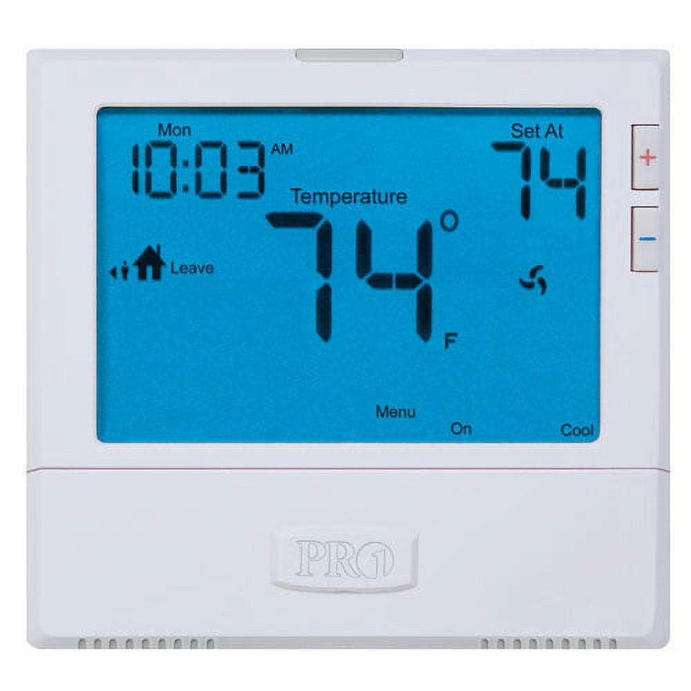 Pro1 IAQ T855 Universal Thermostat, 7Day Programmable, Digital Heat
