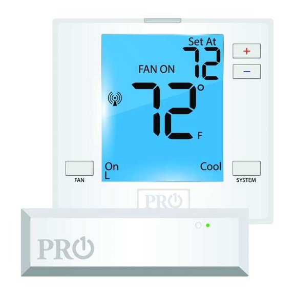 Pro1 Iaq Low Voltage Thermostat, 2 H, 1 C, Hardwired/Battery, 24VAC T731W