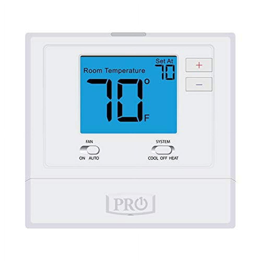Pro1 Iaq T701 Universal Digital NonProgrammable Thermostat with Blue