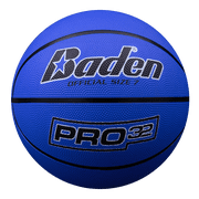 Baden Pro32 Durable Rubber Basketball, Size 7 29.5", Blue