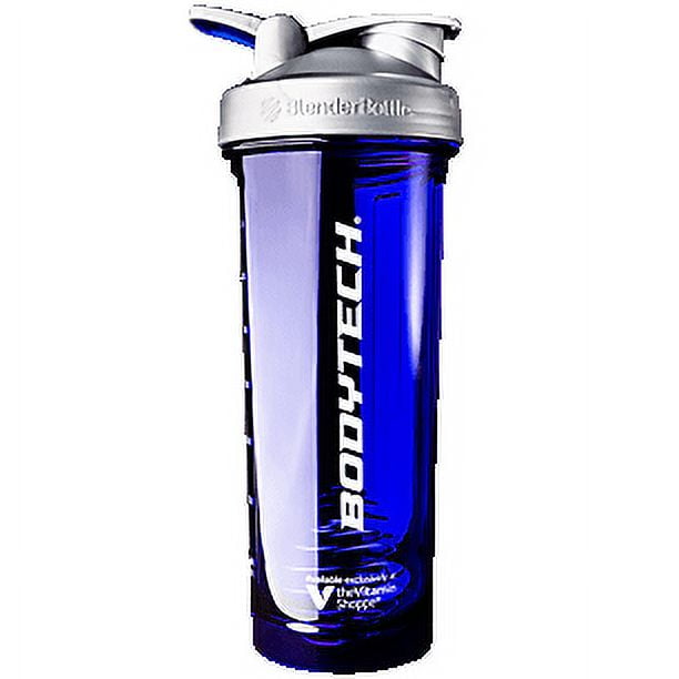 Pro32 BodyTech Shaker Bottle with Wire Whisk BlenderBall - Blue