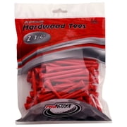 ProActive Sports Golf Hardwood Red Golf Tees New