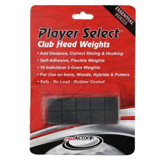 ProActive Sports Players Select Club Head Weights Black Swing Trainers Analyzers