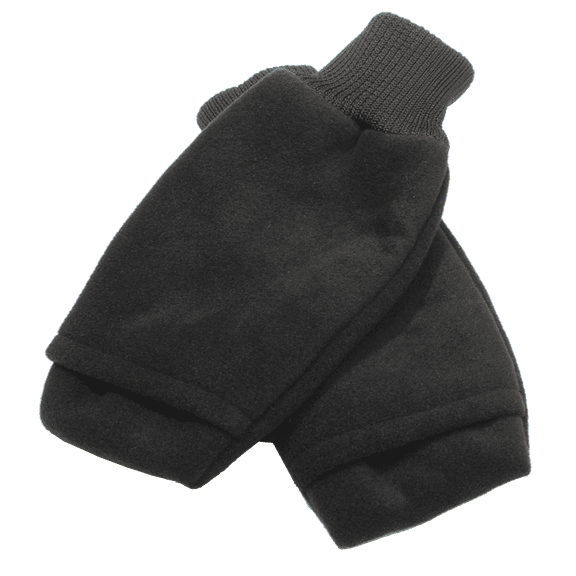 ProActive Sports Winter Fleece Pull Up Golf Mitts, Large, Black
