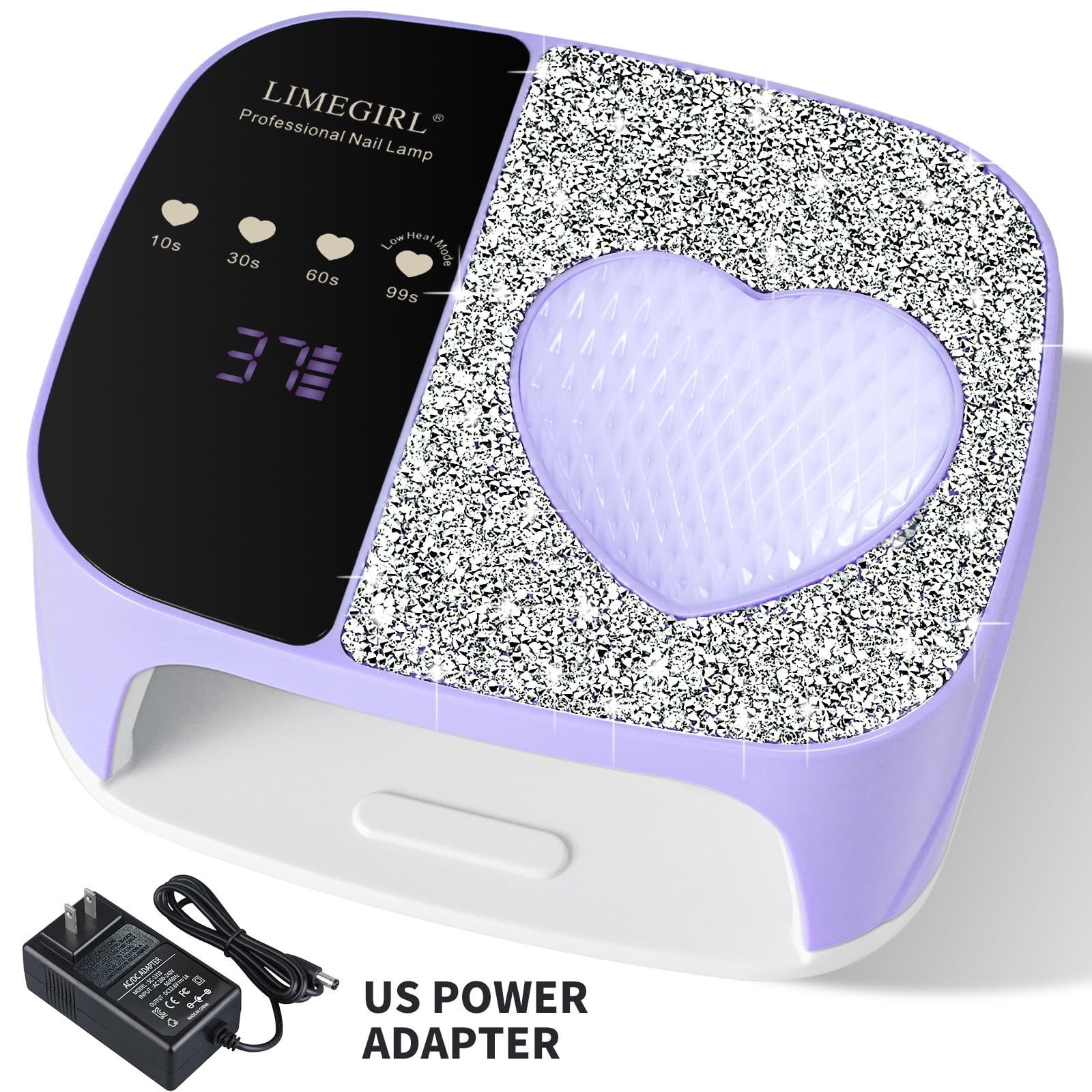 ProArt Rechargeable Nail Lamp for Diamonds - 120W Dual Source UV/LED Nail Dryer, Smart Sensor Fast Curing Light for 3D Nail Art, Portable Gel Polish Manicure Machine