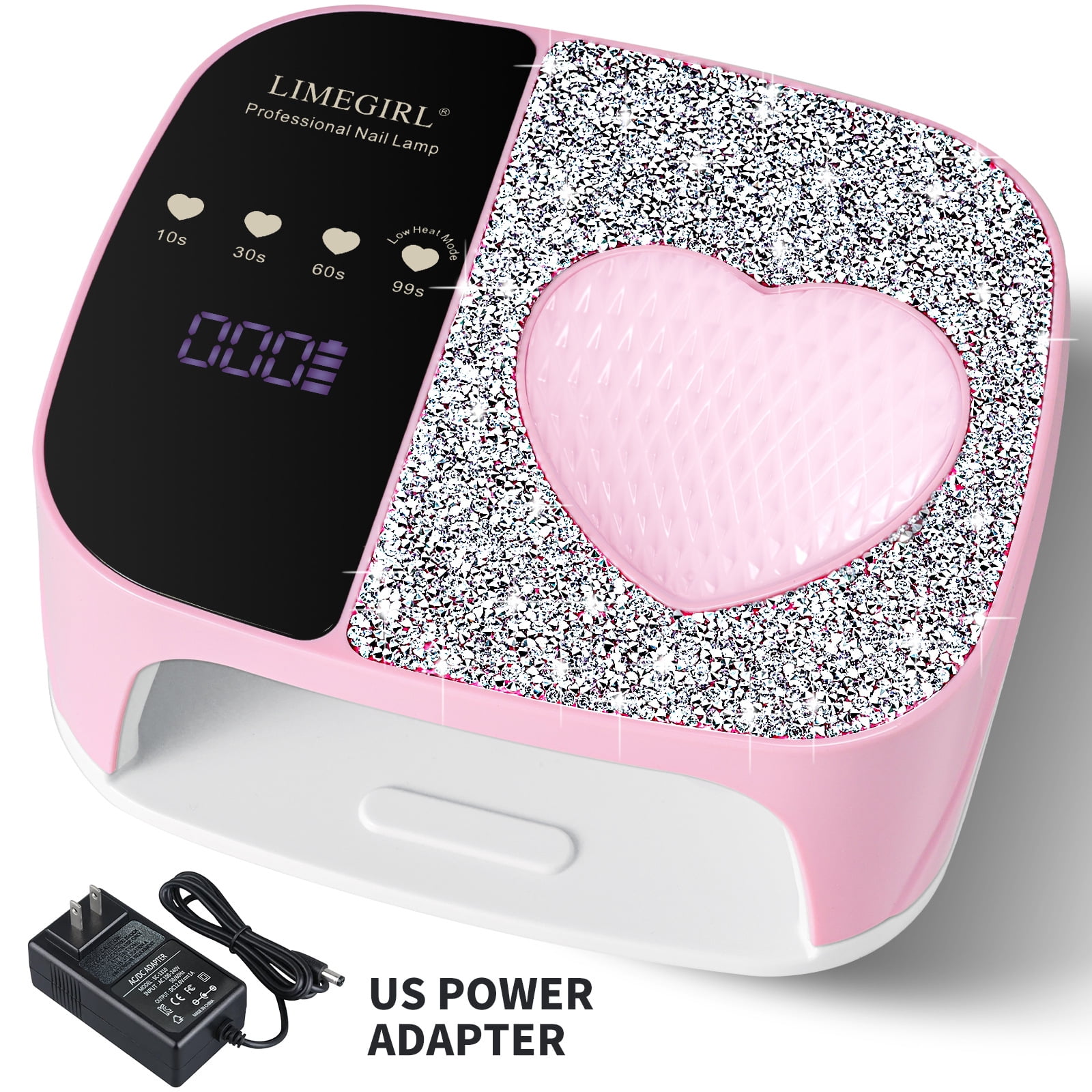 ProArt Rechargeable Nail Lamp for Diamonds - 120W Dual Source UV/LED Nail Dryer, Smart Sensor Fast Curing Light for 3D Nail Art, Portable Gel Polish Manicure Machine