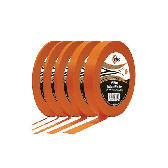 Distribution ProBand 48430 Fine Line Tape, 60 yd L x 1/2 in W, Polymer, Orange