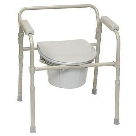 ProBasics Folding Three-in-One Commode, 350lb Weight Capacity