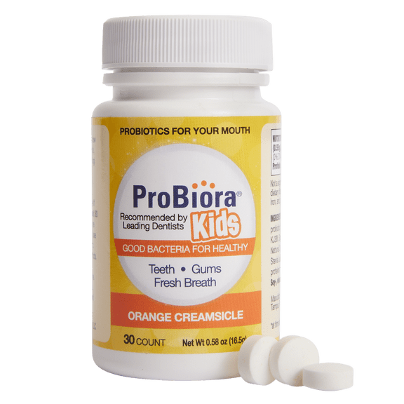 ProBiora Kids Oral-Care Chewable Probiotic Tablets (Formerly ProBioraKids) | Probiotic Supplement Designed Specifically for Kids | Healthier Teeth & Gums | Fresher Breath | Whiter Teeth | 30 Count