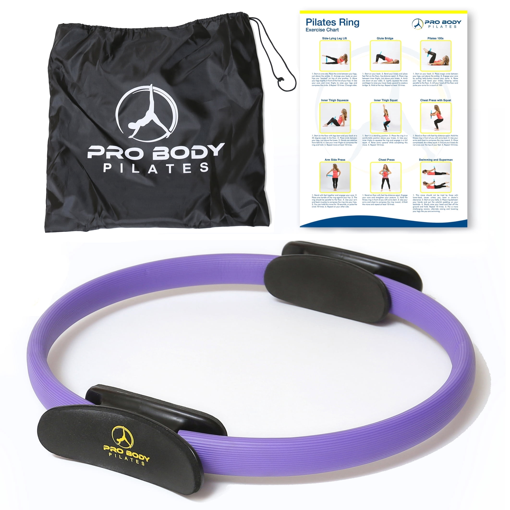 ProBody Pilates Ring 14 Inch for Thigh Workout, Yoga Ring Thigh
