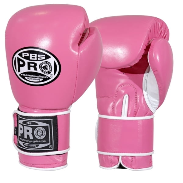 ProBoxing® Leather Boxing Gloves – (Pink) (8oz) Training Boxing Gloves for Boxing, MMA, Muay Thai & Sparring – Durable Genuine Leather, Wrist Support, Impact Protection