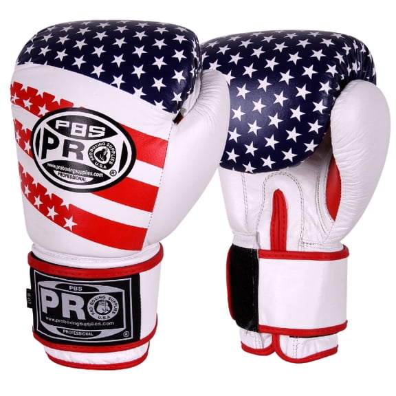 ProBoxing® Leather Boxing Gloves – (USA) (16oz) Training Boxing Gloves for Boxing, MMA, Muay Thai & Sparring – Durable Genuine Leather, Wrist Support, Impact Protection