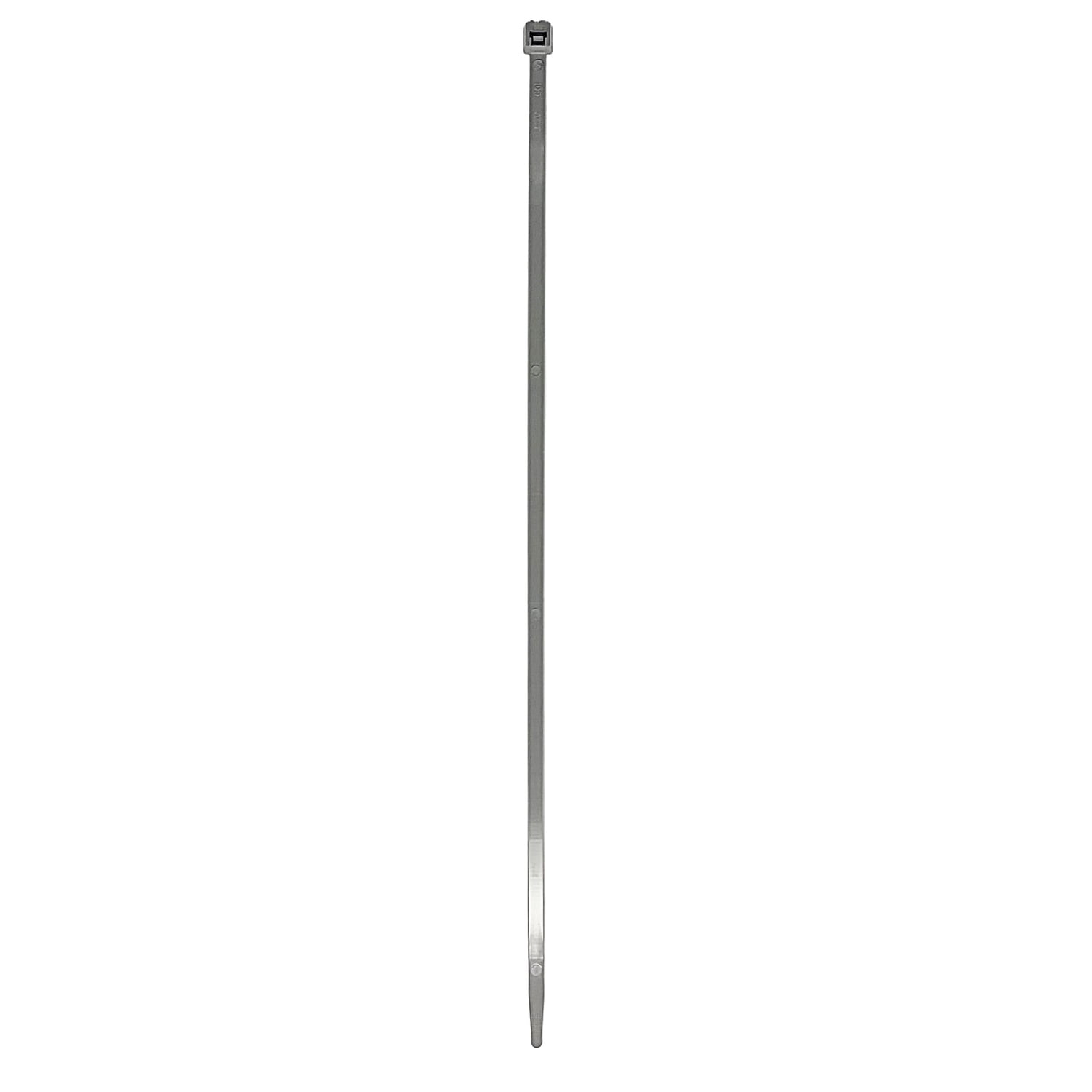 ProBrand 100-Pack 8-In. Nylon 6/6 Standard Cable Ties, 50-Lb. Tensile Strength, Temperature-Rated -40°F to 185°F, UL Rated for Indoor Use, Gray CABTIE840GR