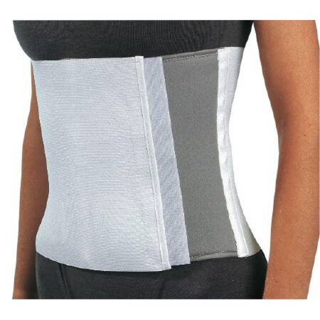 ProCare Abdominal Support, Hook and Loop Closure, One Size Fits Most, 28-50 Inch Waist Circumference, 10-inch Height, White, 1 Count
