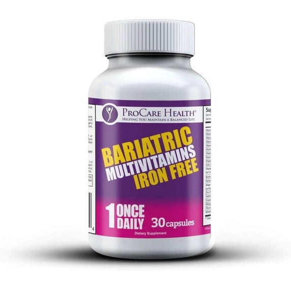 ProCare Health "1 per Day!" Bariatric Multivitamin Capsule - Iron Free Size: 90 Day Supply